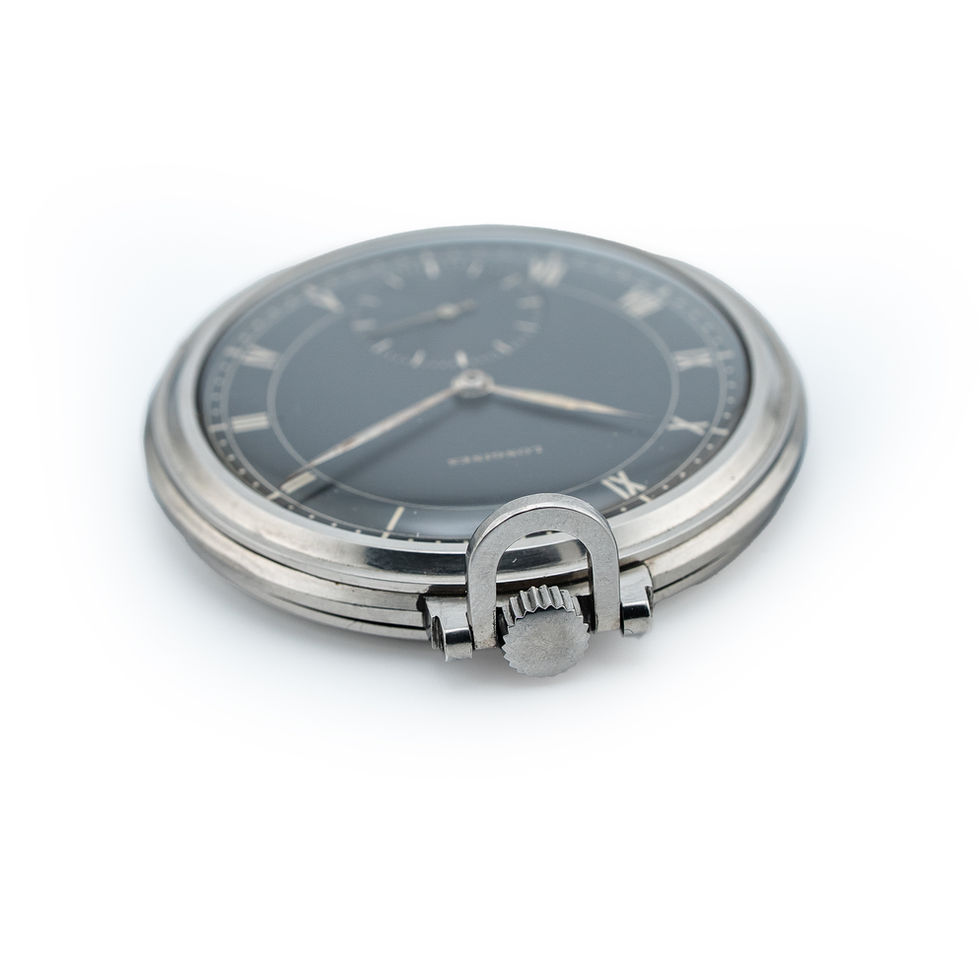 Longines Stainless Steel Pocket Watch ref 4642 bow