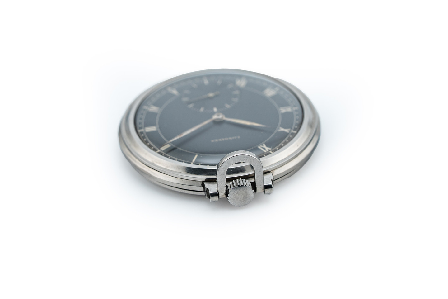 Longines Stainless Steel Pocket Watch ref 4642 bow