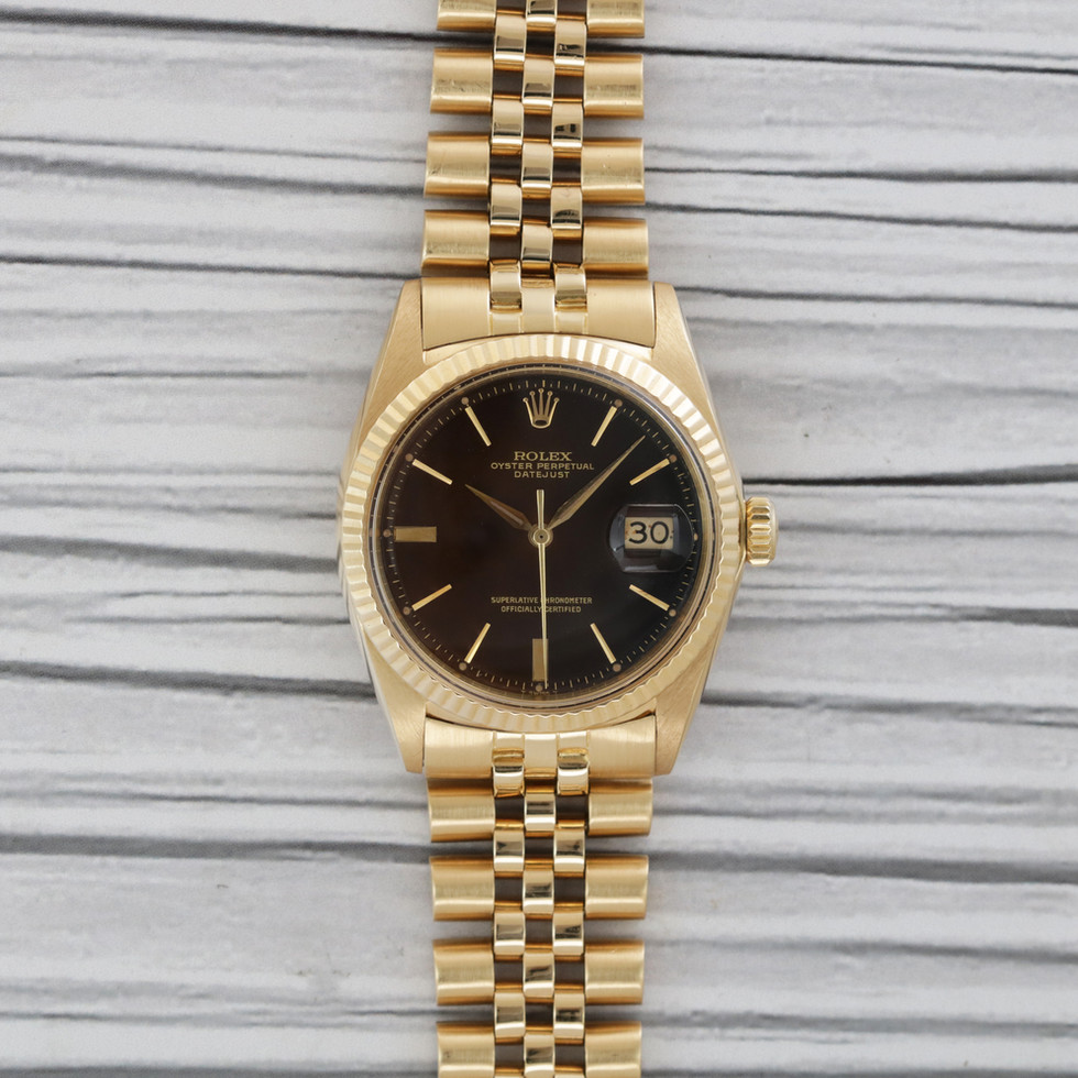 Tropical Rolex Yellow Gold Datejust Ref. 1601 live