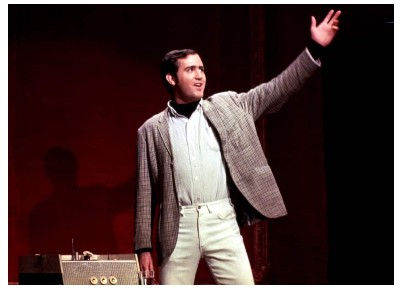 Andy Kaufman performing the theme of Mighty Mouse on Saturday Nightl Live