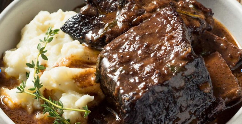 The Braised Short Rib at Gideon Owen Wine Company is succulent and tender.