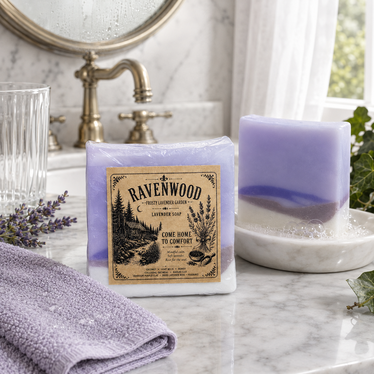 Ravenwood™ Frosty Lavender Morning Facial Cleansing Bar