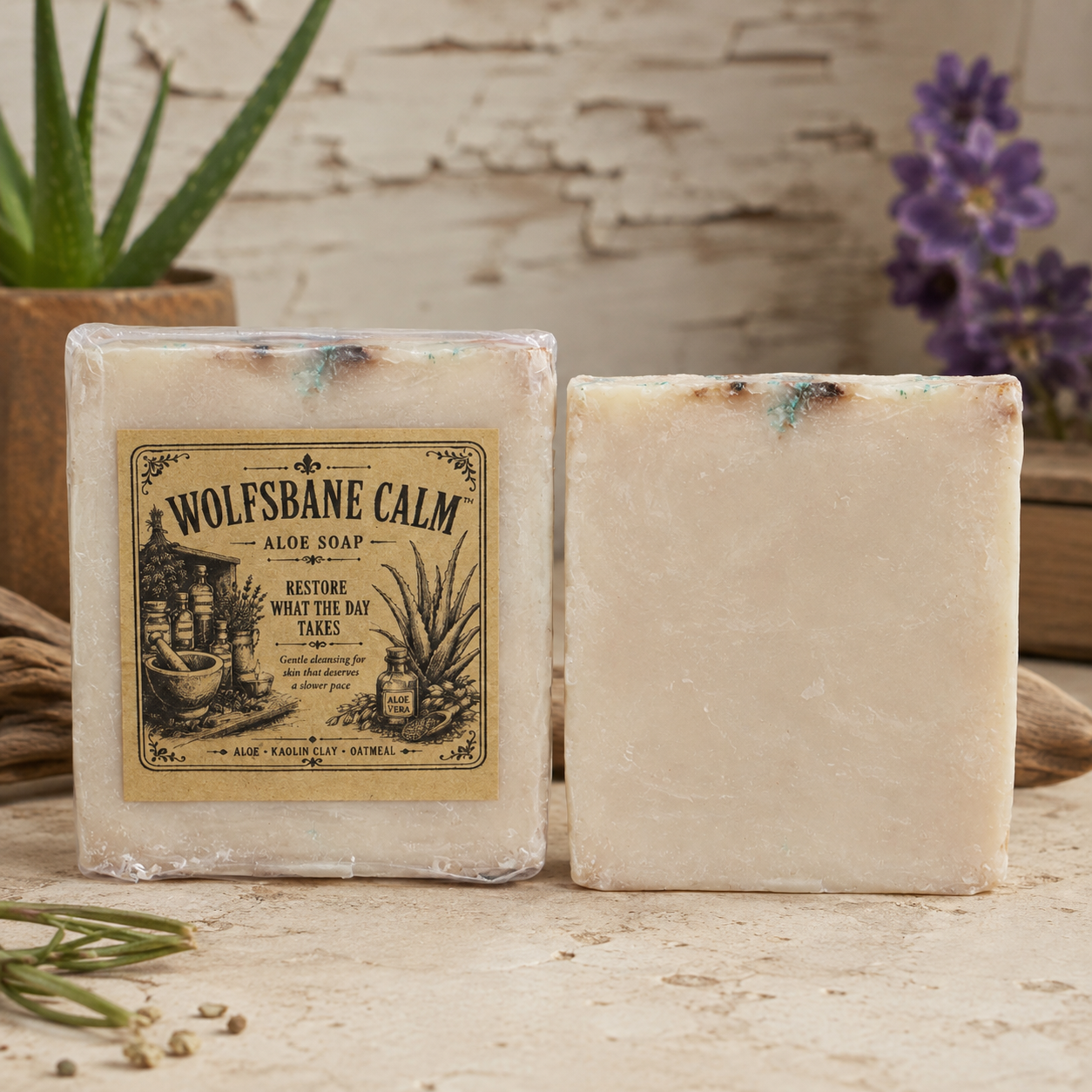 Wolfsbane Calm™ Aloe Body Bar