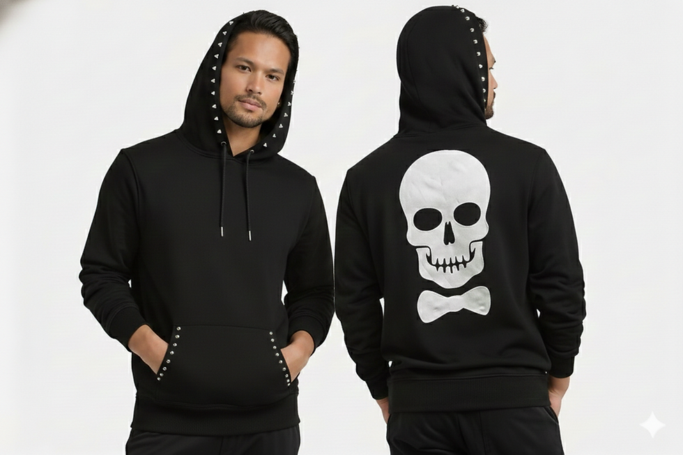 Miniatura: "Studs on Black" Hoodie