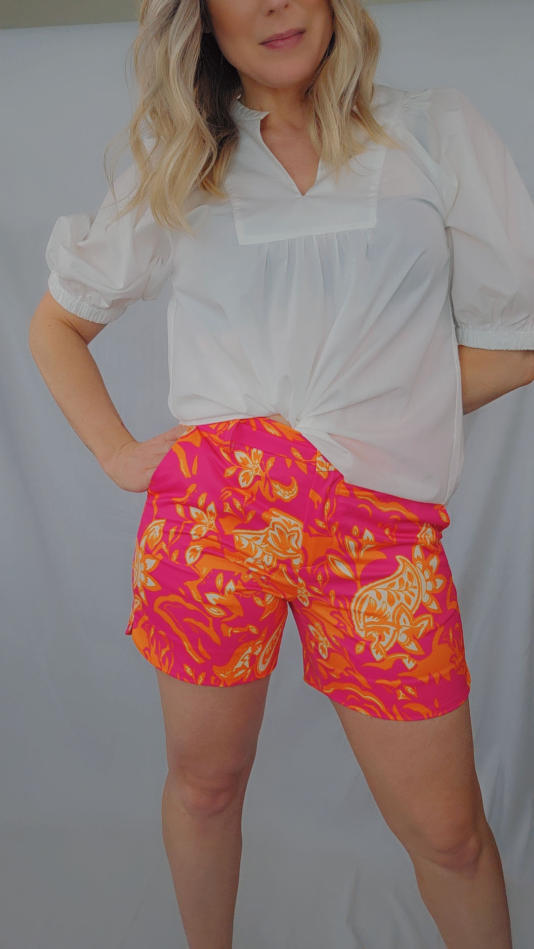 Side-Round Short Blossom Swirl - Jade Melody Tam