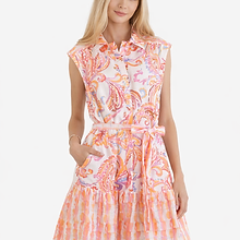 Contrast Shirtdress Carnival Paisley