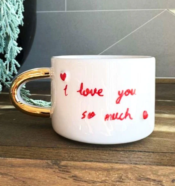 Thumbnail: Austin “Love You So Much” 24K Gold Handmade Ceramic Coffee & Tea Mug