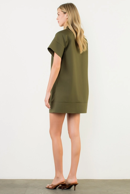 Thumbnail: Kim Striped Trim Shirt Dress