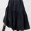Thumbnail: Kimmi Wrap Full Maxi Skirt Black - Suzy D London