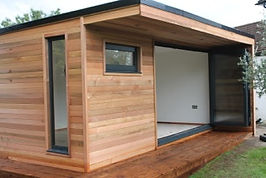 Crusoe Contemporary with extra storage built in and accessible from the outside - Home office