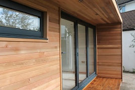 Crusoe Contemporary with extra storage built in and accessible from the outside - Home office