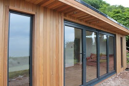 Crusoe Contemporary with extra storage built in and accessible from the outside - Home office