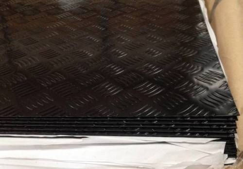 Black Aluminium Checker Plate