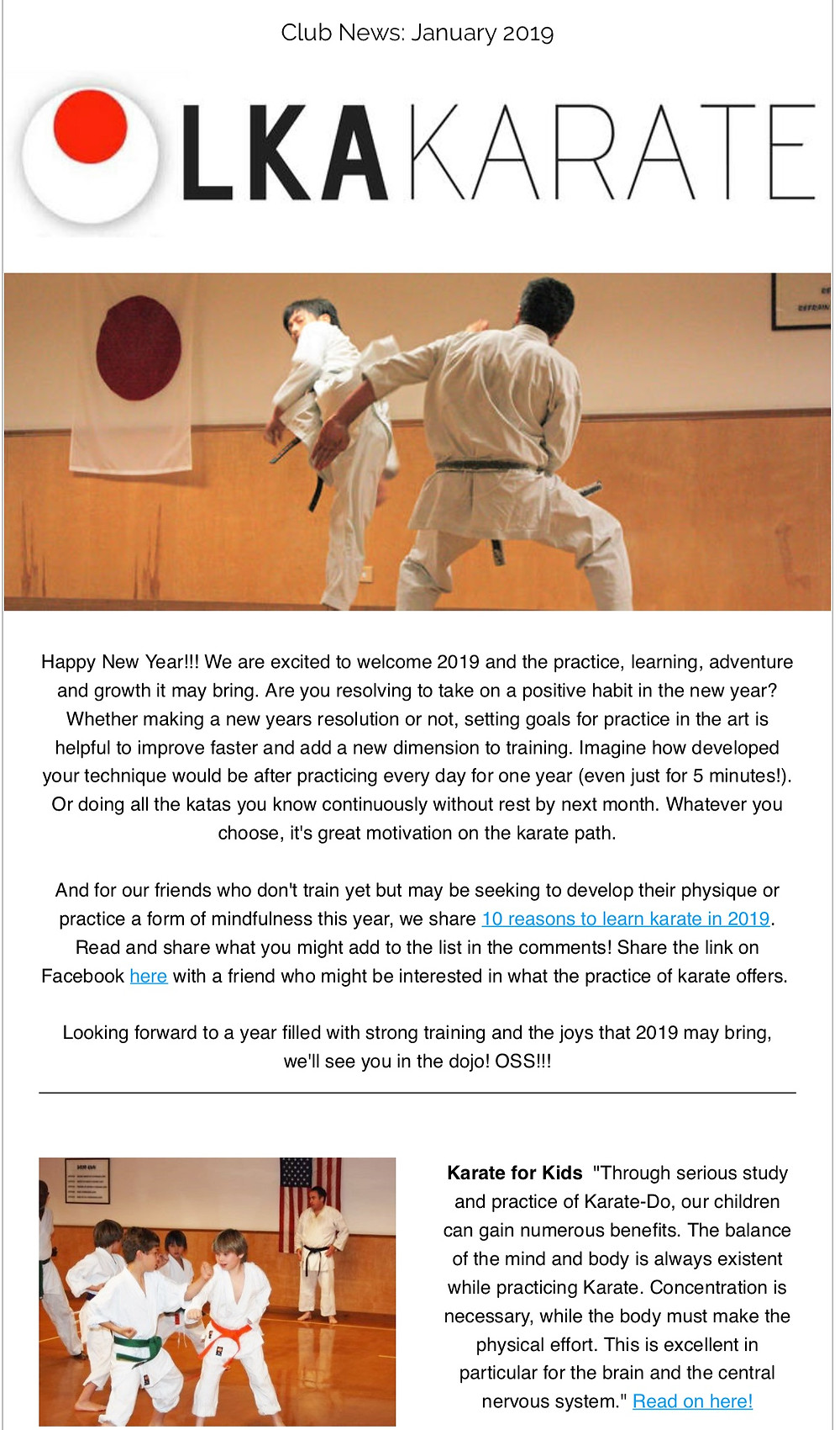 Louisiana Karate Association look s forward to offering the best karate training for mind And body Tom new student so in the New Orleans area.