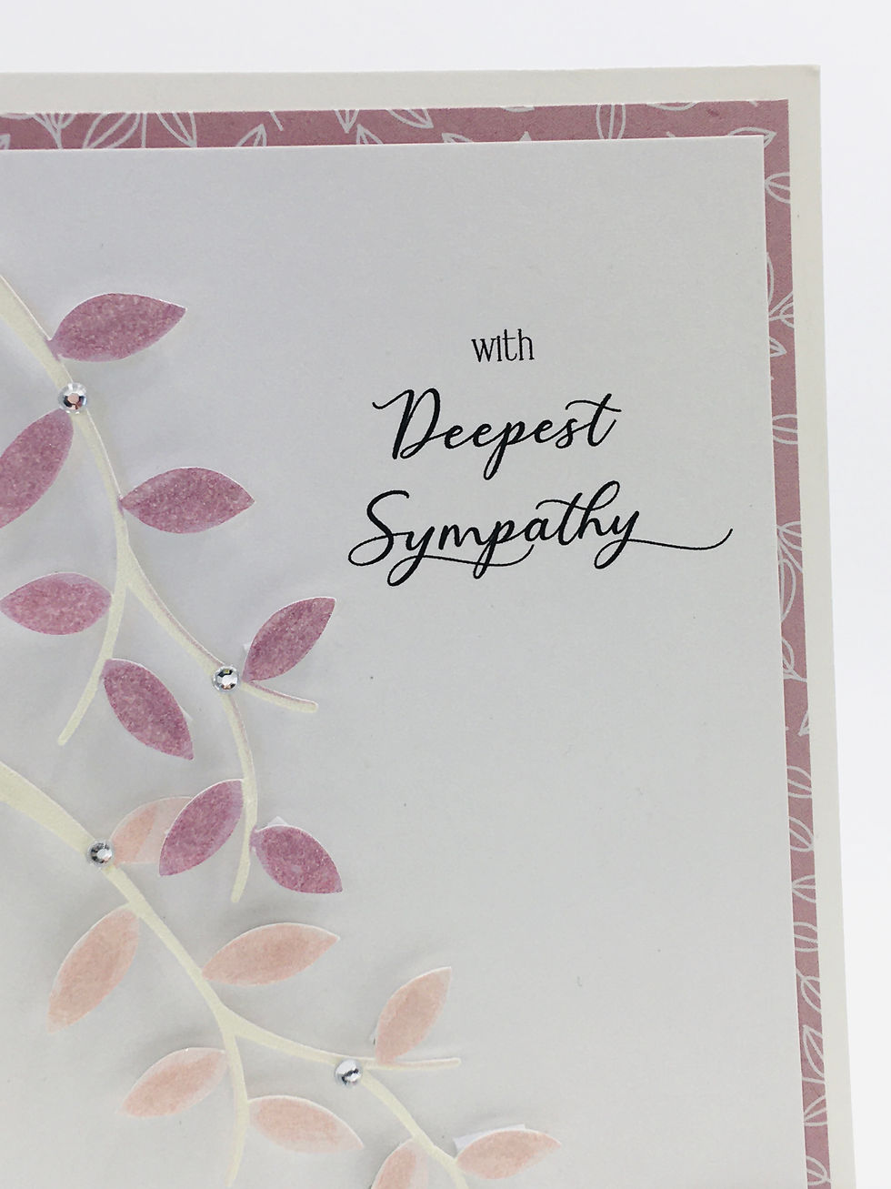 Thumbnail: Lilac Leaves Sympathy Card
