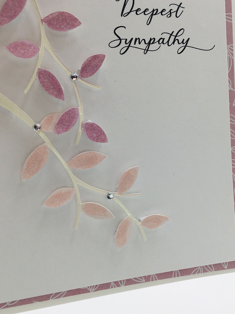 Thumbnail: Lilac Leaves Sympathy Card