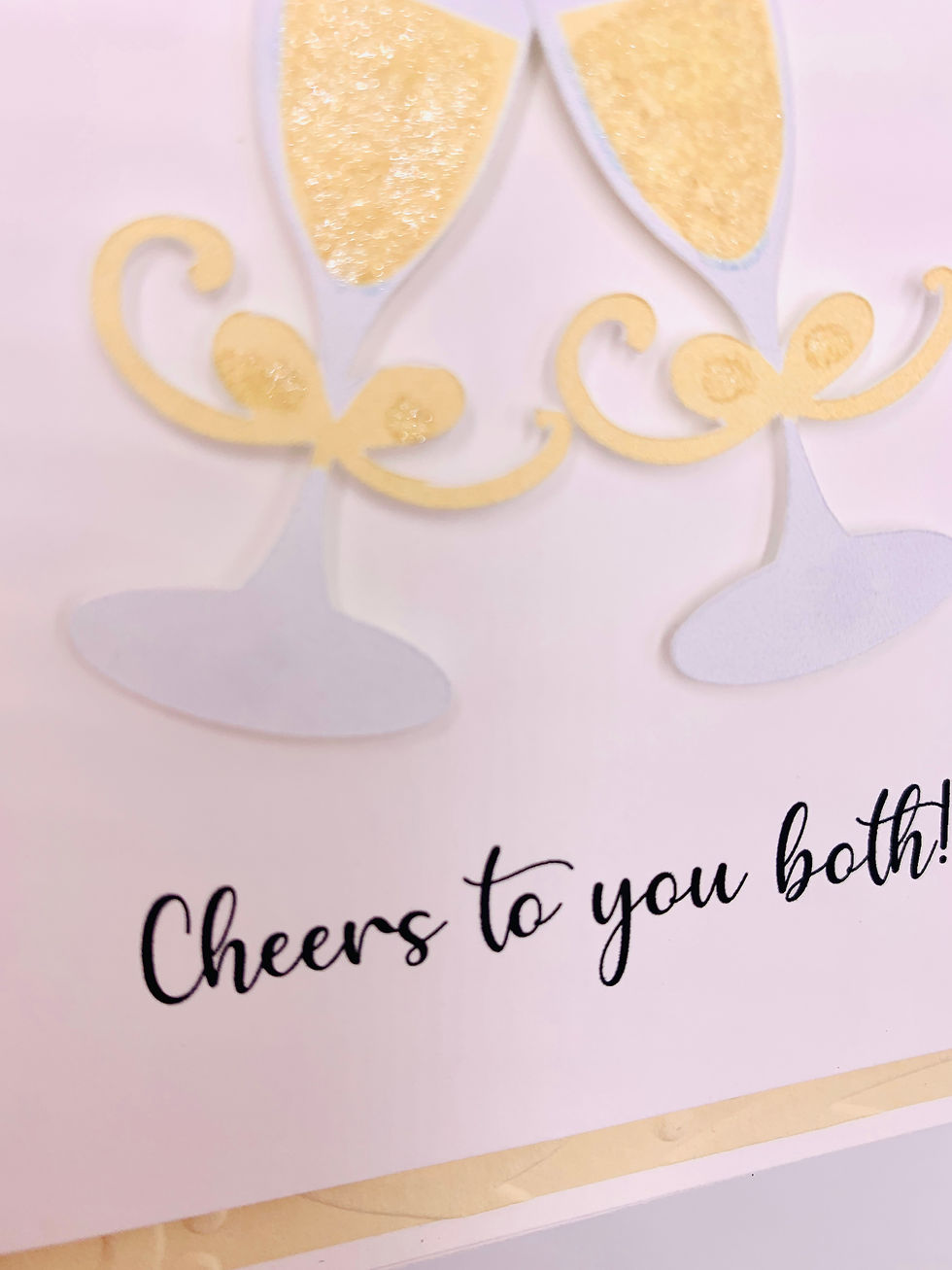 Thumbnail: Champagne Glasses Wedding Card