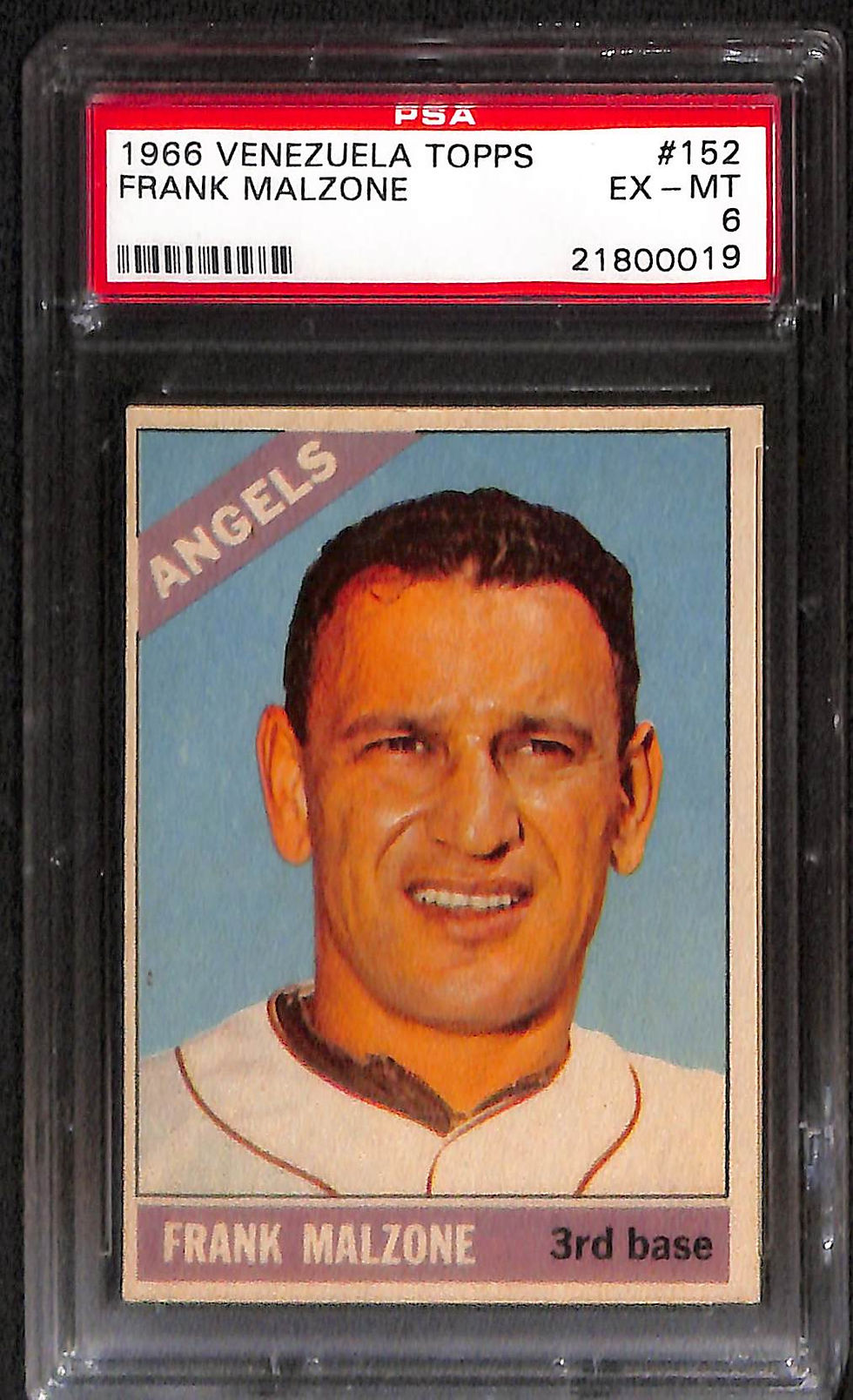Frank Malzone 1966 Venezuela Topps #152 PSA 6