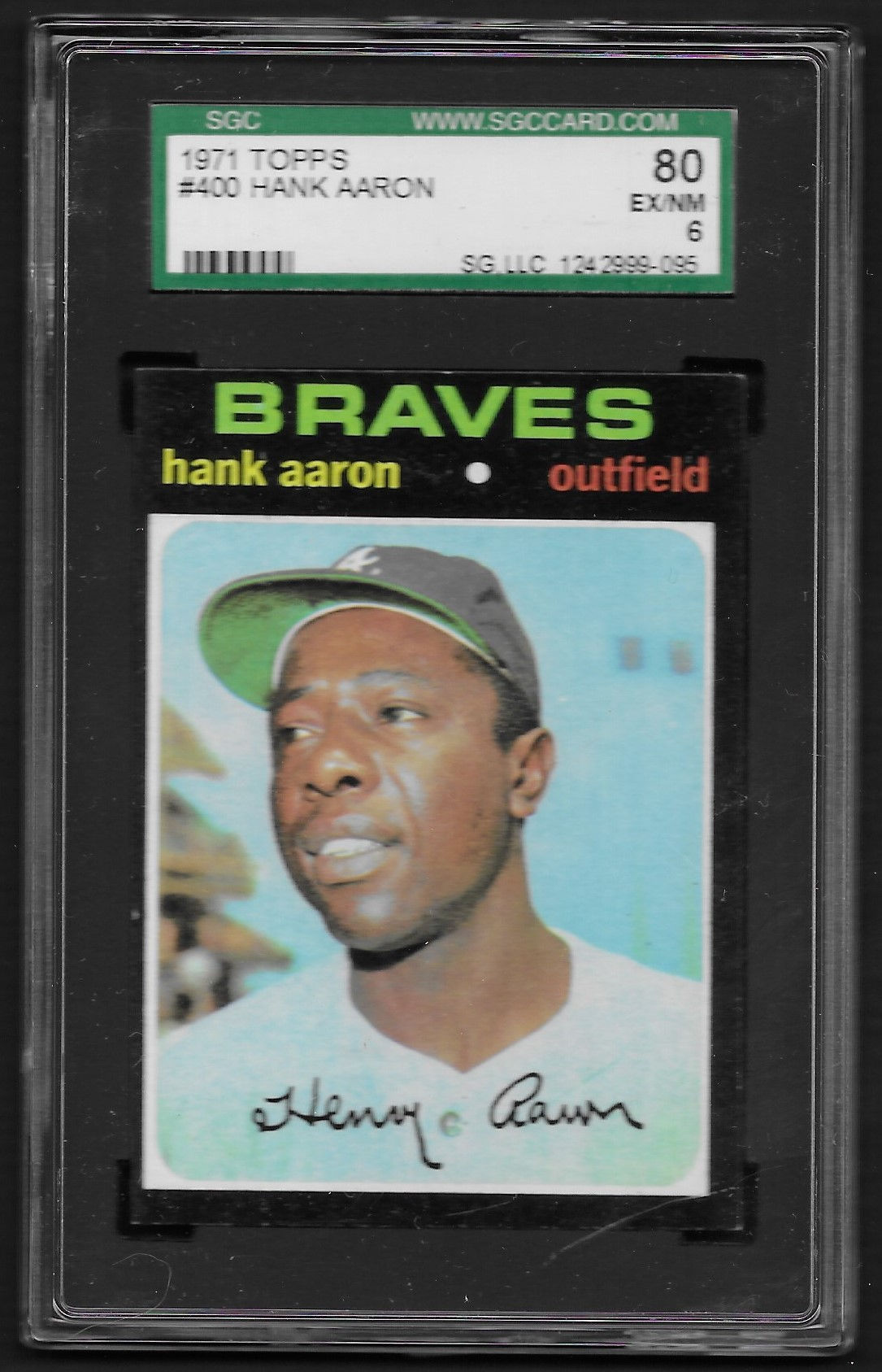 Hank Aaron 1971 Topps #400 SGC 6