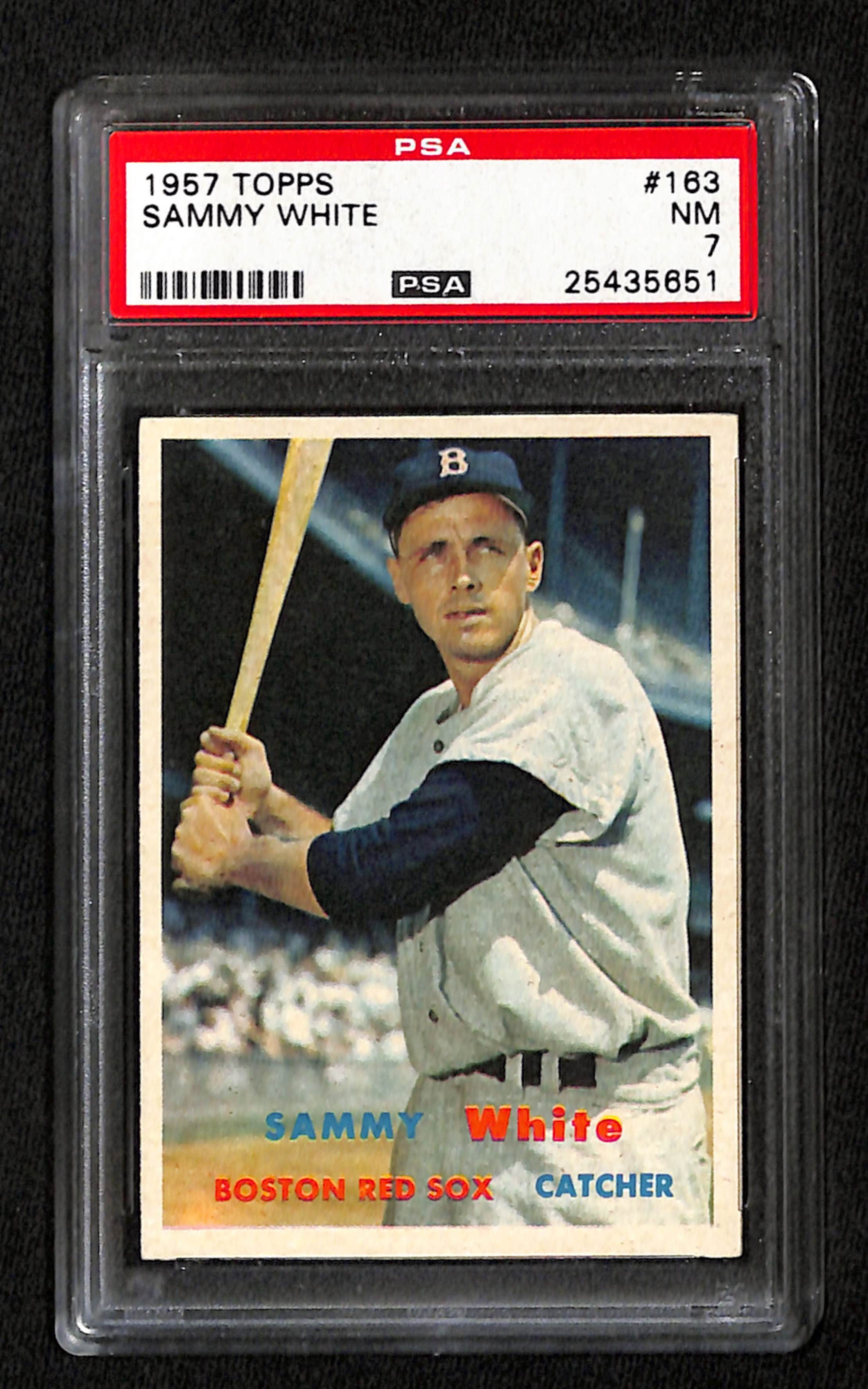 Sammy White 1957 Topps #163 PSA 7