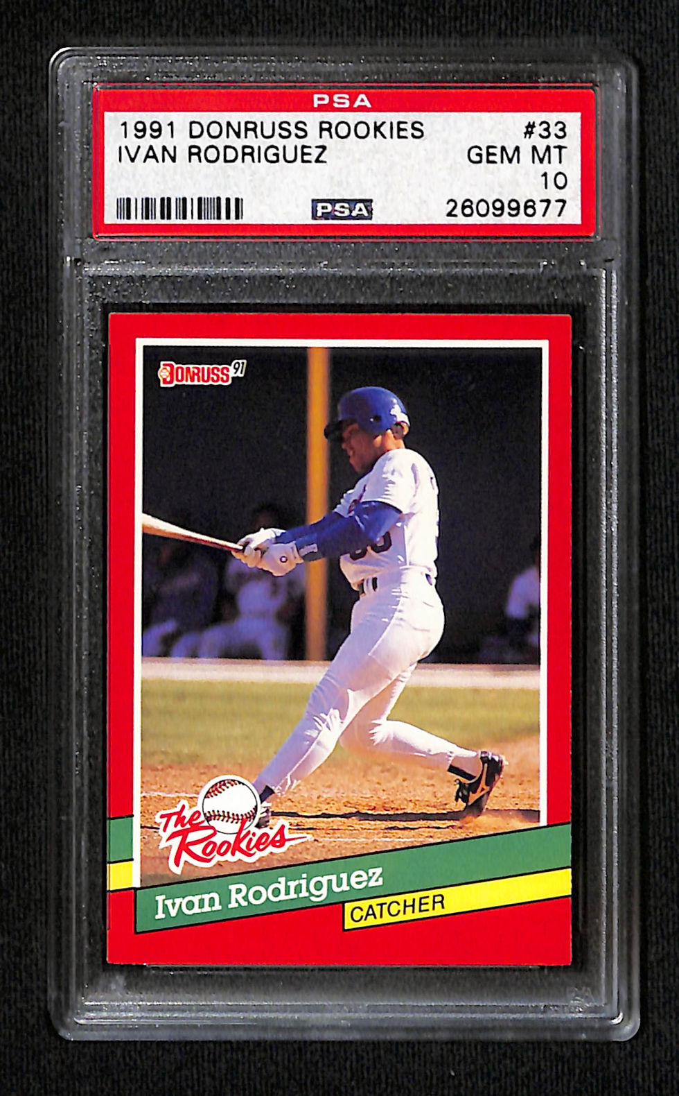 Ivan Rodriguez 1991 Donruss Rookies #33 PSA 10