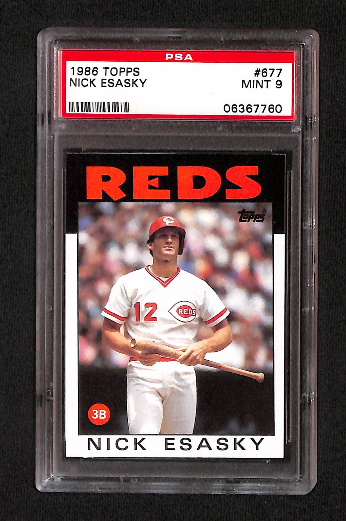 Nick Esasky 1986 Topps #677 PSA 9