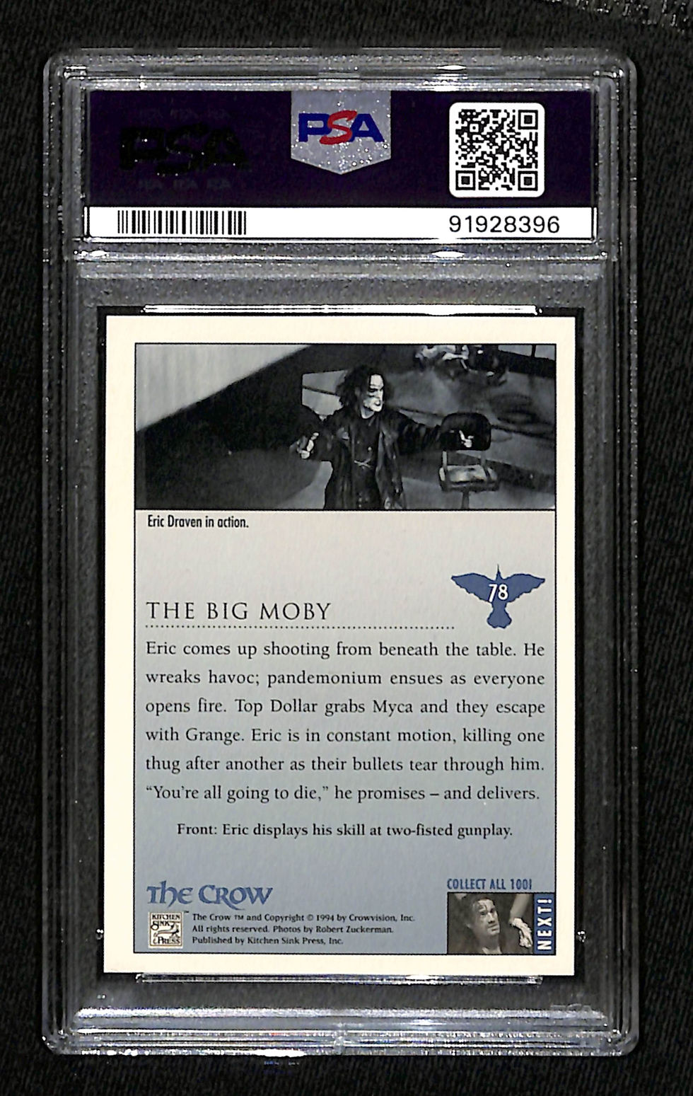 Miniatura: The Crow 1994 Kitchen Sink The Big Moby #78 PSA 9 Back