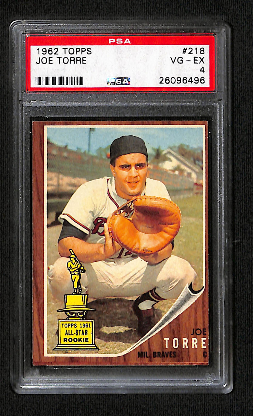 Joe Torre 1962 Topps #218 PSA 4