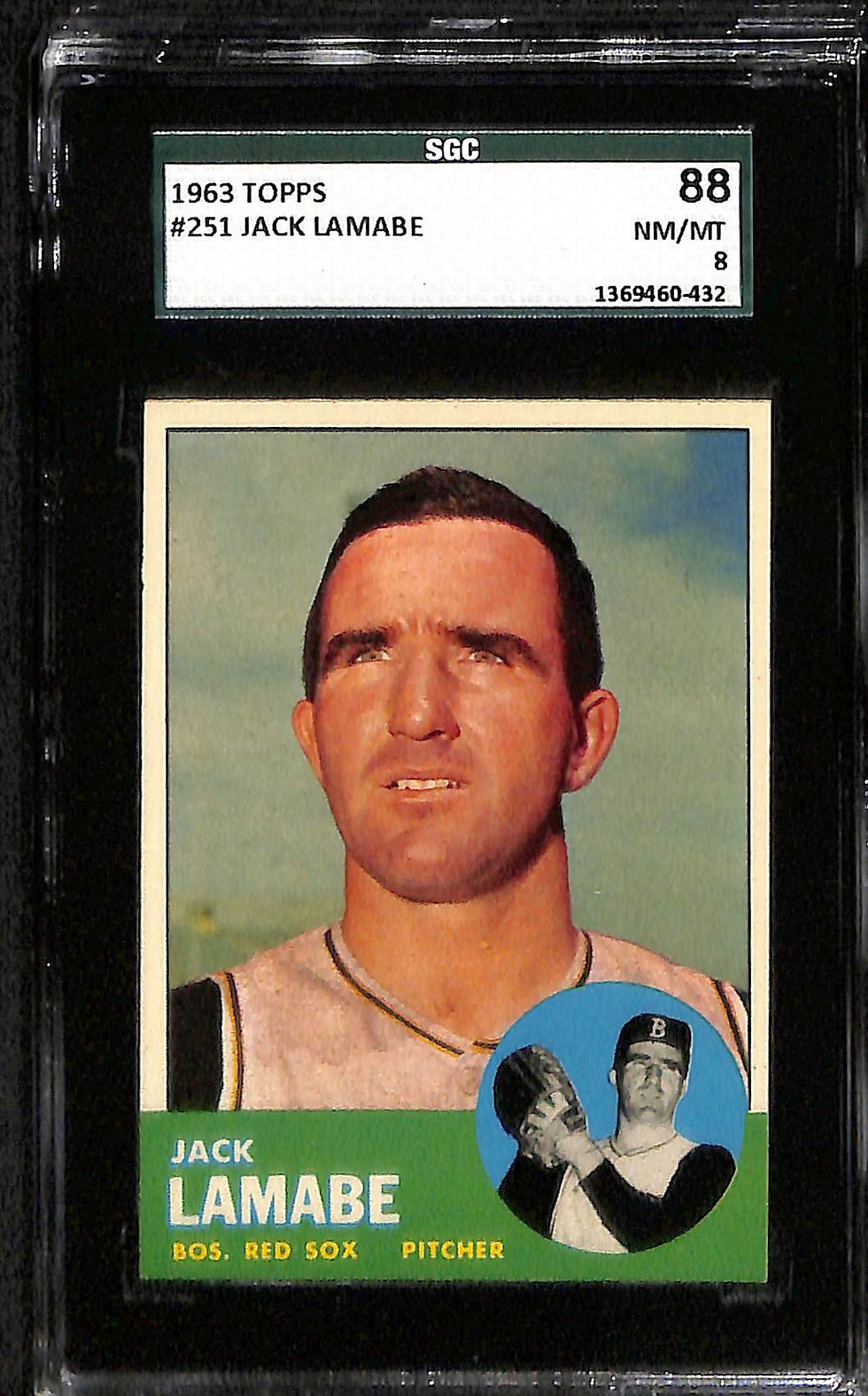 Jack Lamabe 1963 Topps #251 SGC 8