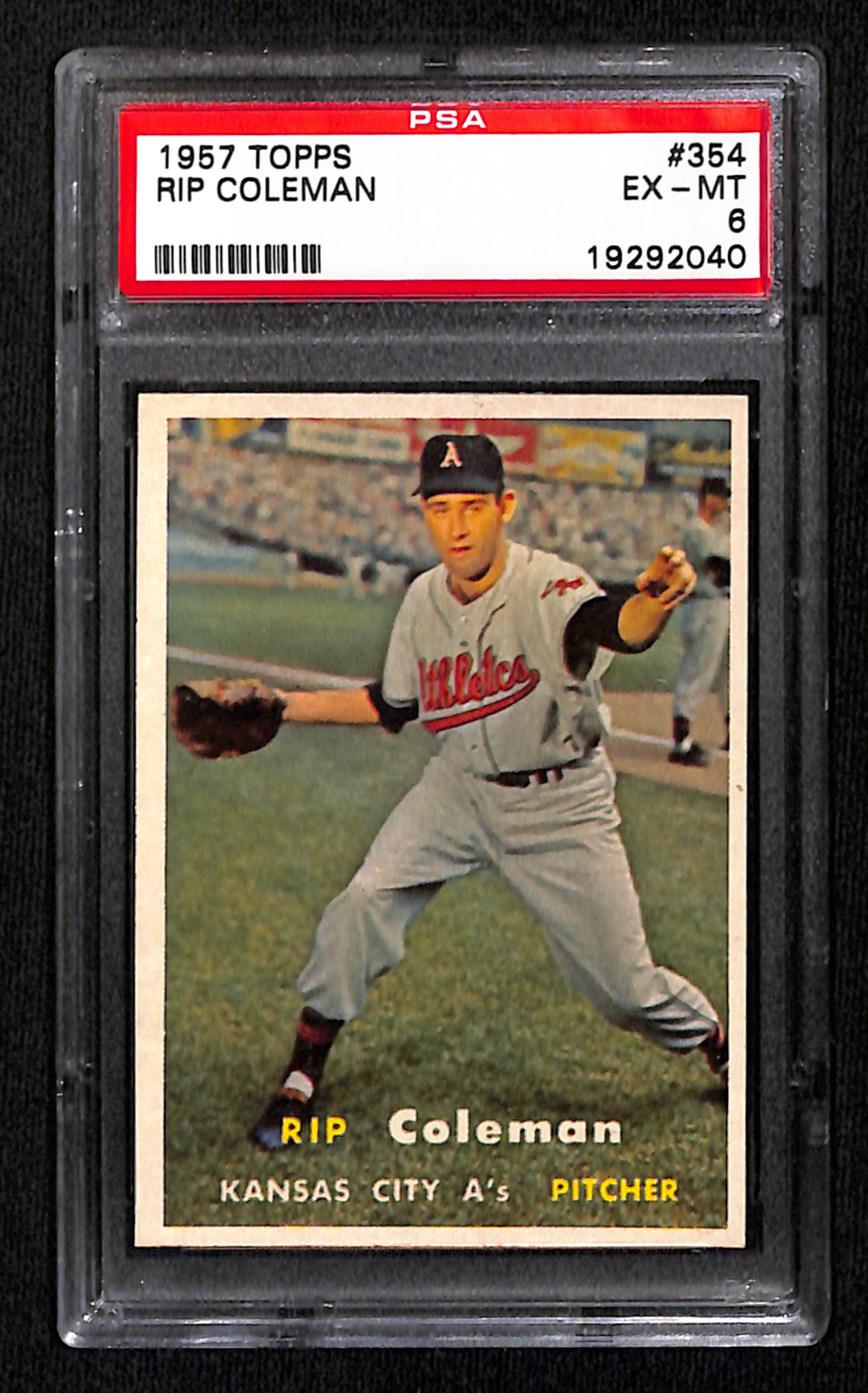 Rip Coleman 1957 Topps #354 PSA 6