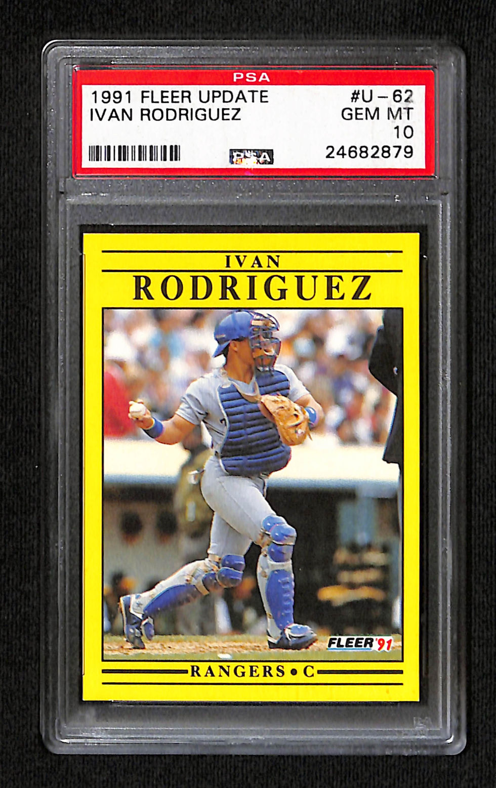 Ivan Rodriguez 1991 Fleer Update #U-62 PSA 10