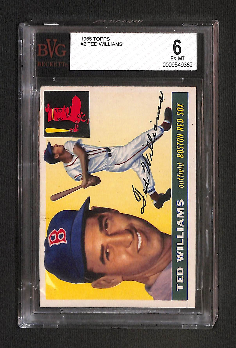 Ted Williams 1955 Topps #2 BVG 6