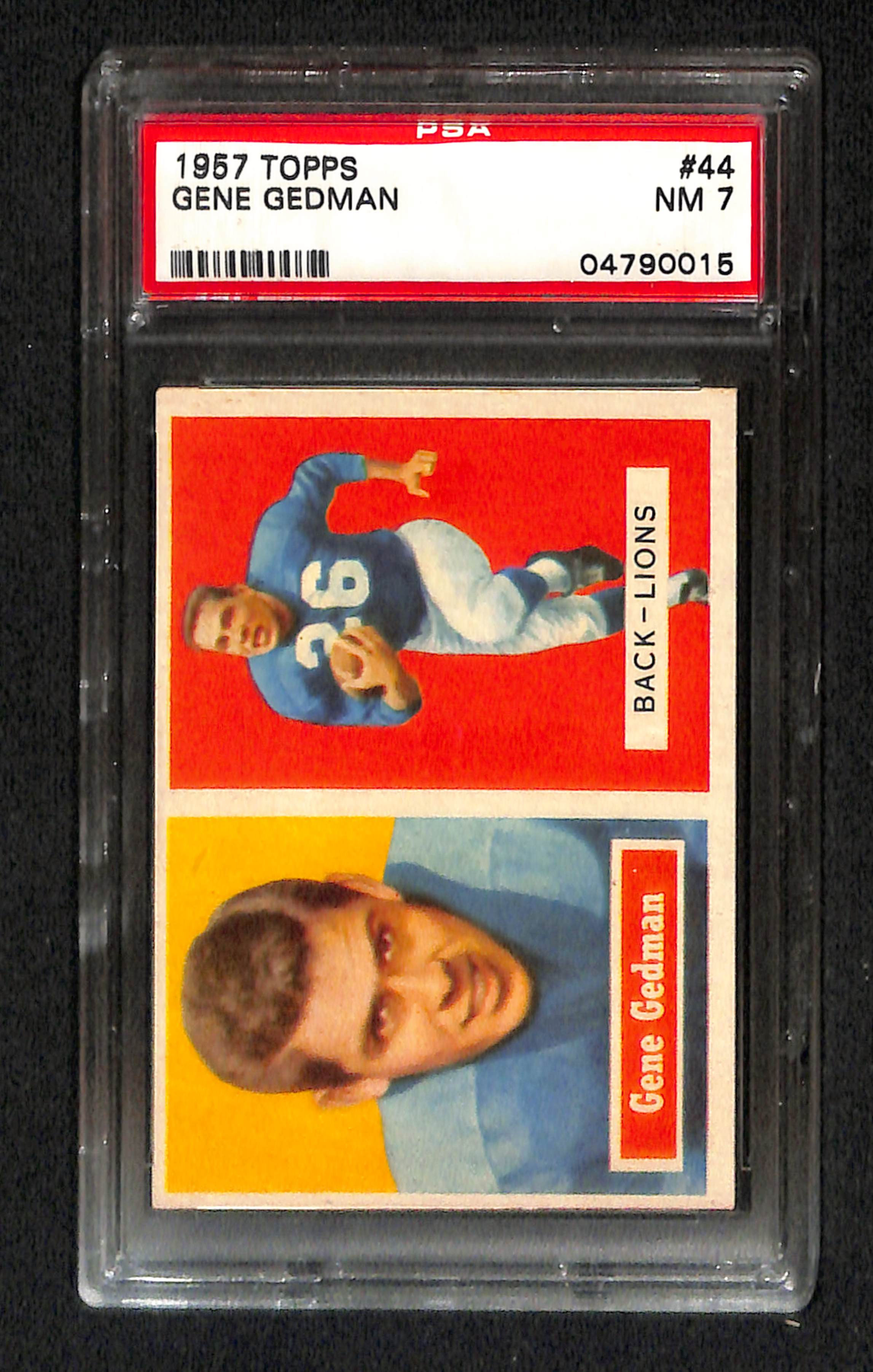 Gene Gedman 1957 Topps #44 PSA 7