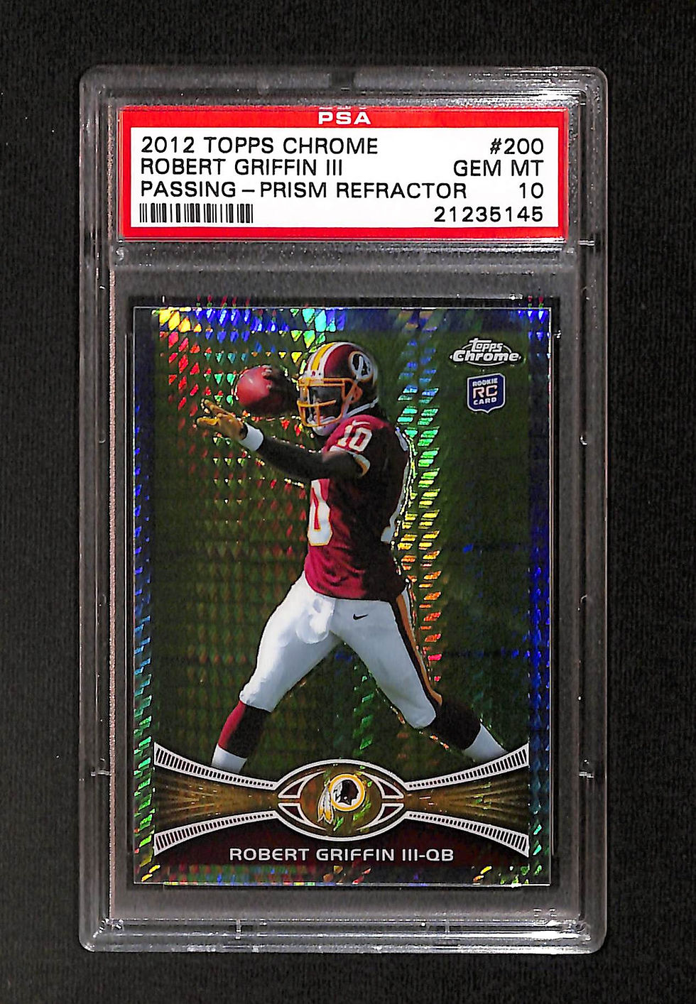 Robert Griffin 3rd 2012 Topps Chrome Prism Refractor 52/216 #200 PSA 10