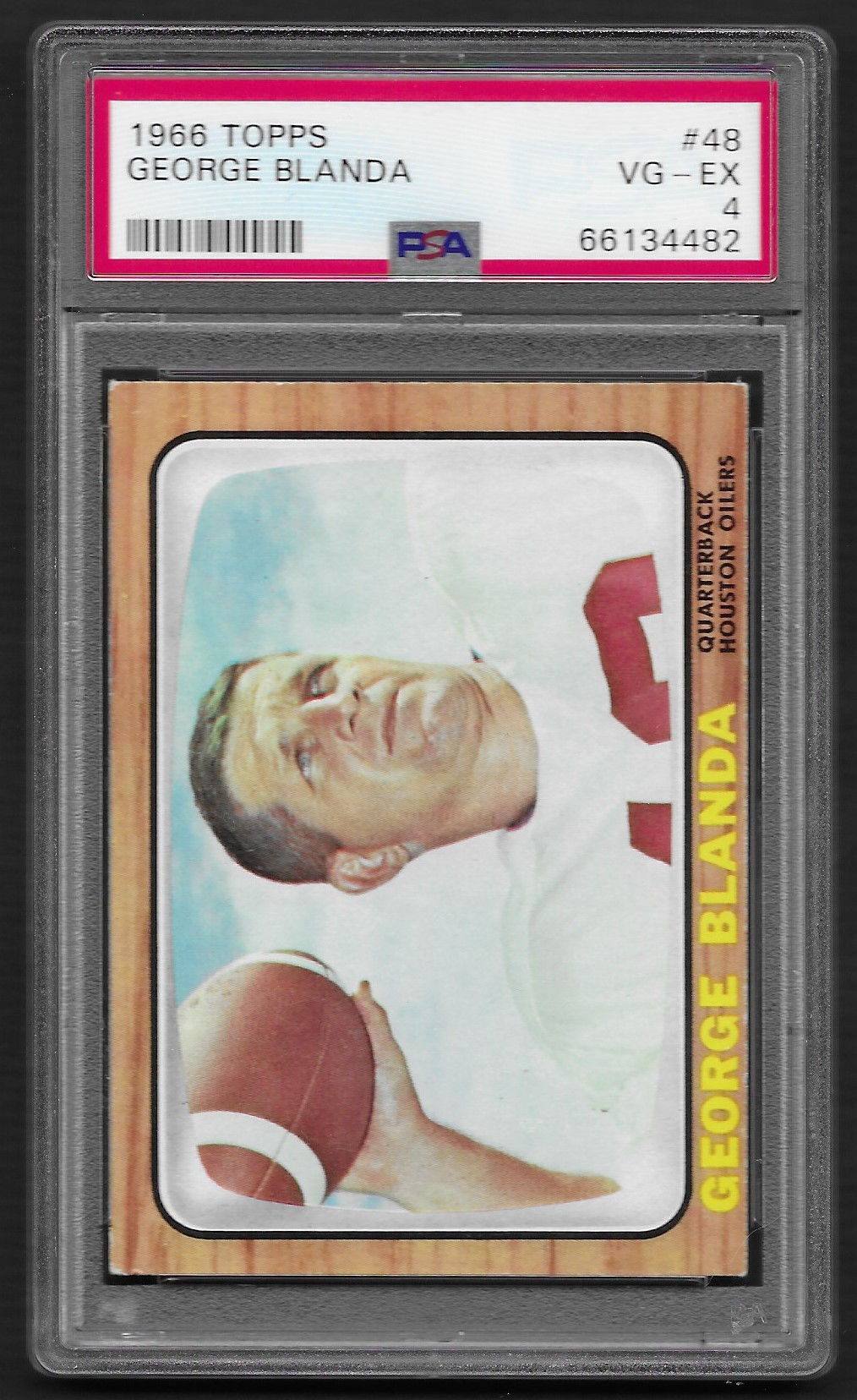 George Blanda 1966 Topps #48 PSA 4