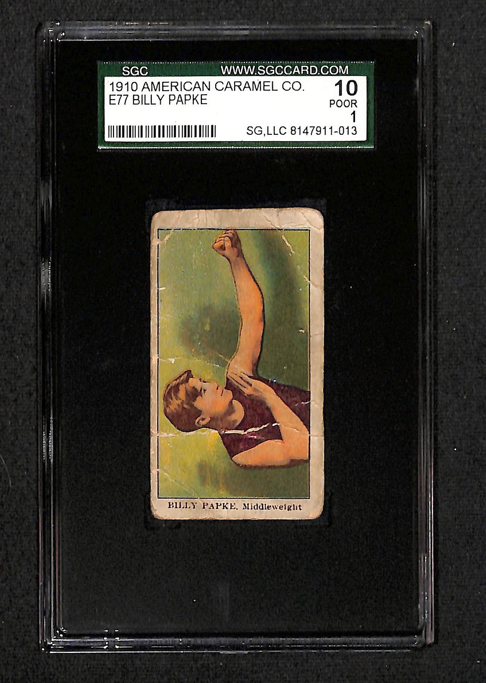Billy Papke 1910 American Caramel Co. E77 SGC 1