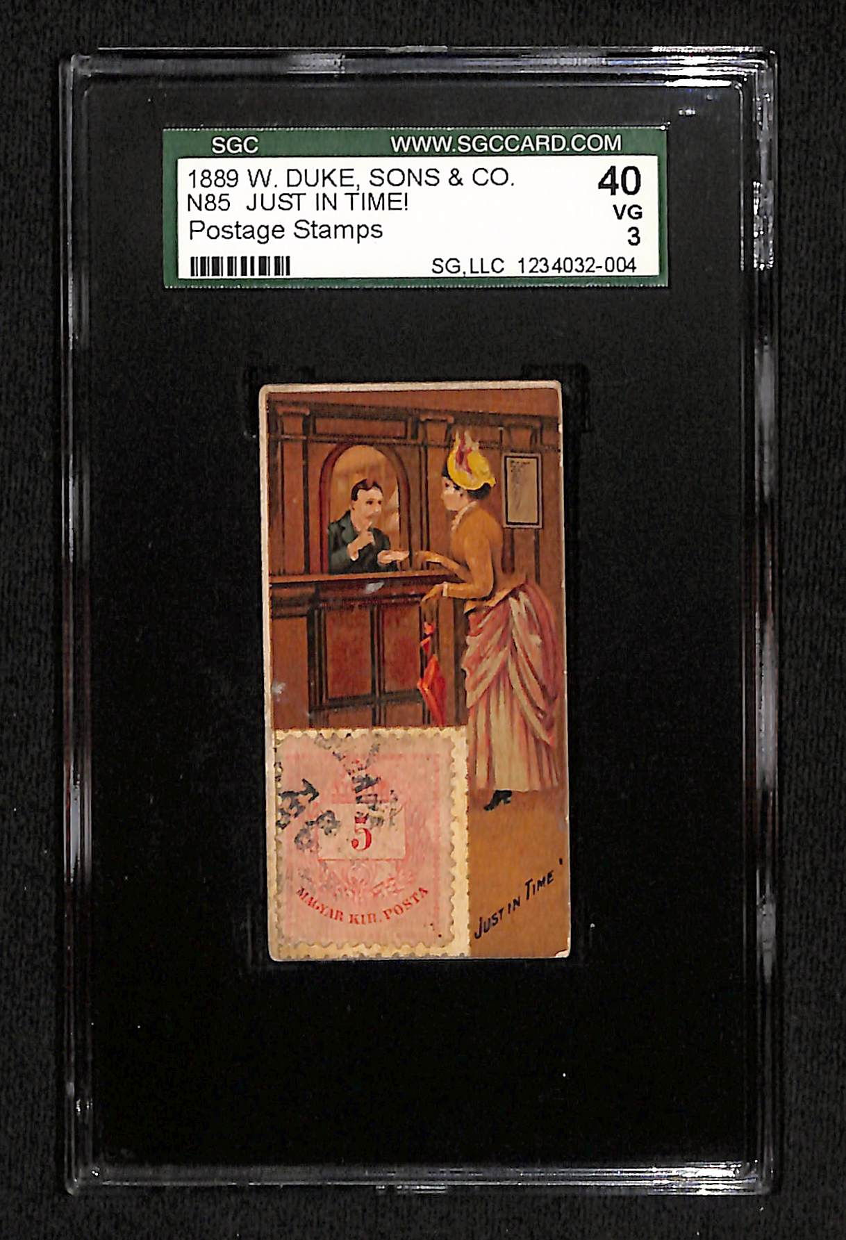 1889 W Duke Sons & Co N85 Just In Time! Postage Stamps SGC 3