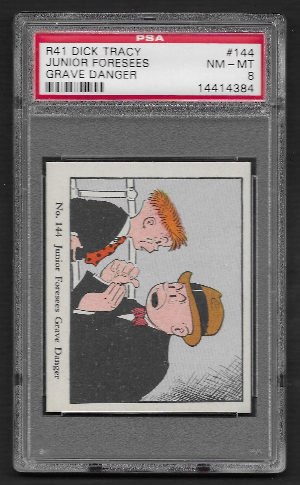 Dick Tracy 1937 R41 Junior Foresees Grave Danger #144 PSA 8