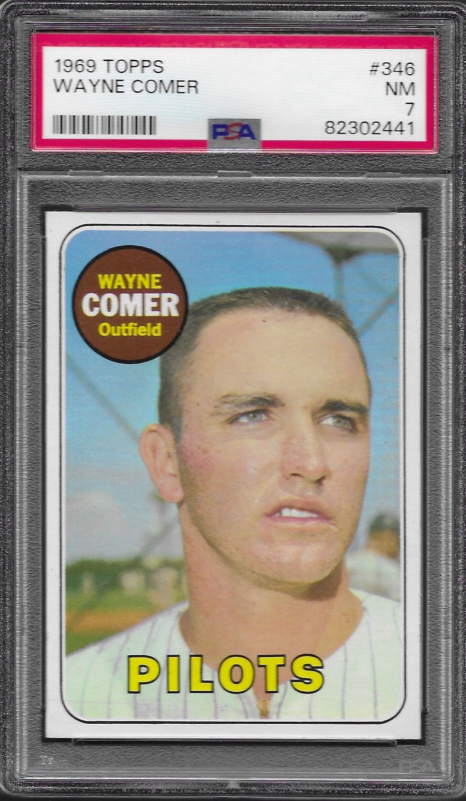 Wayne Comer 1969 Topps #346 PSA 7