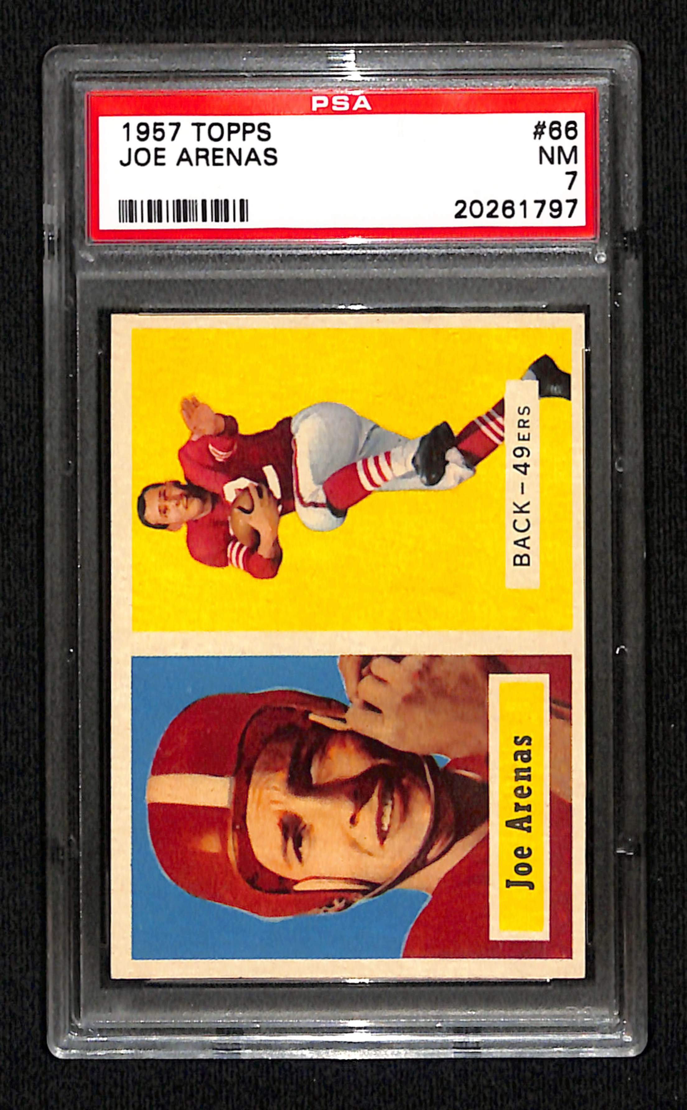 Joe Arenas 1957 Topps #66 PSA 7