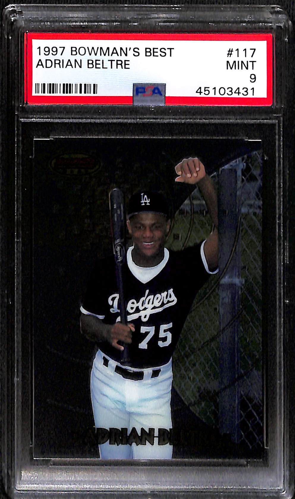 Adrian Beltre 1997 Bowman's Best #117 PSA 9