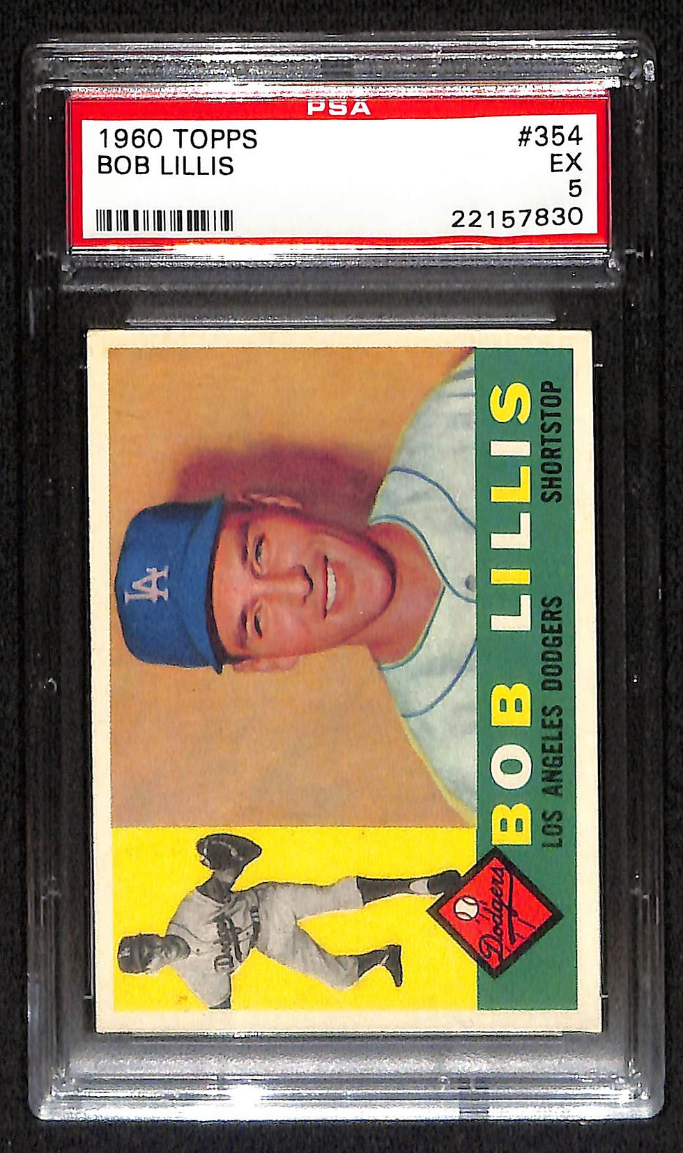 Bob Lillis 1960 Topps #354 PSA 5