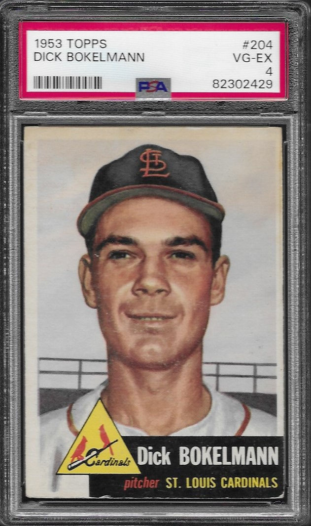 Dick Bokelmann 1953 Topps #204 PSA 4
