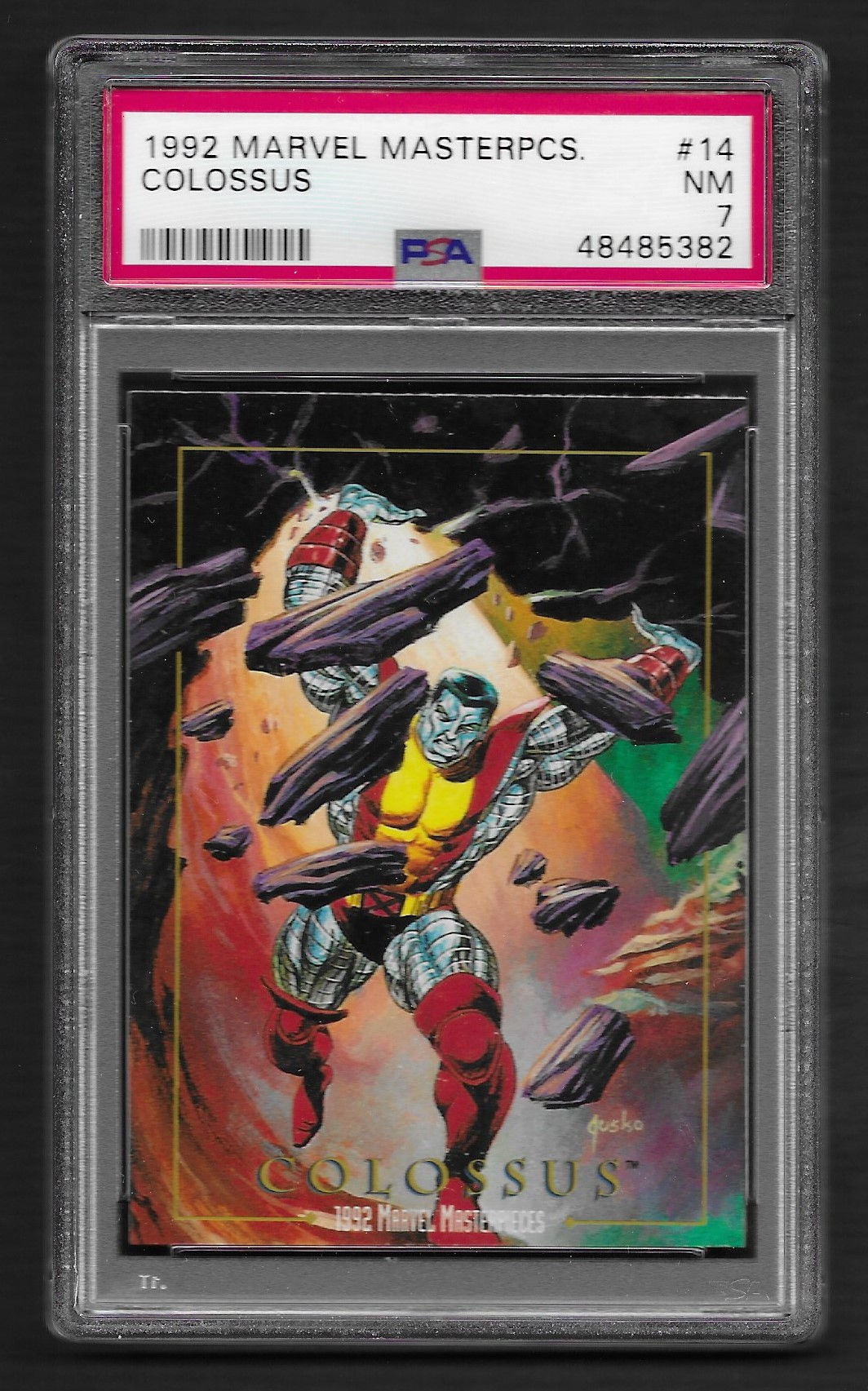 Marvel Masterpieces 1992 Colossus #14 PSA 7