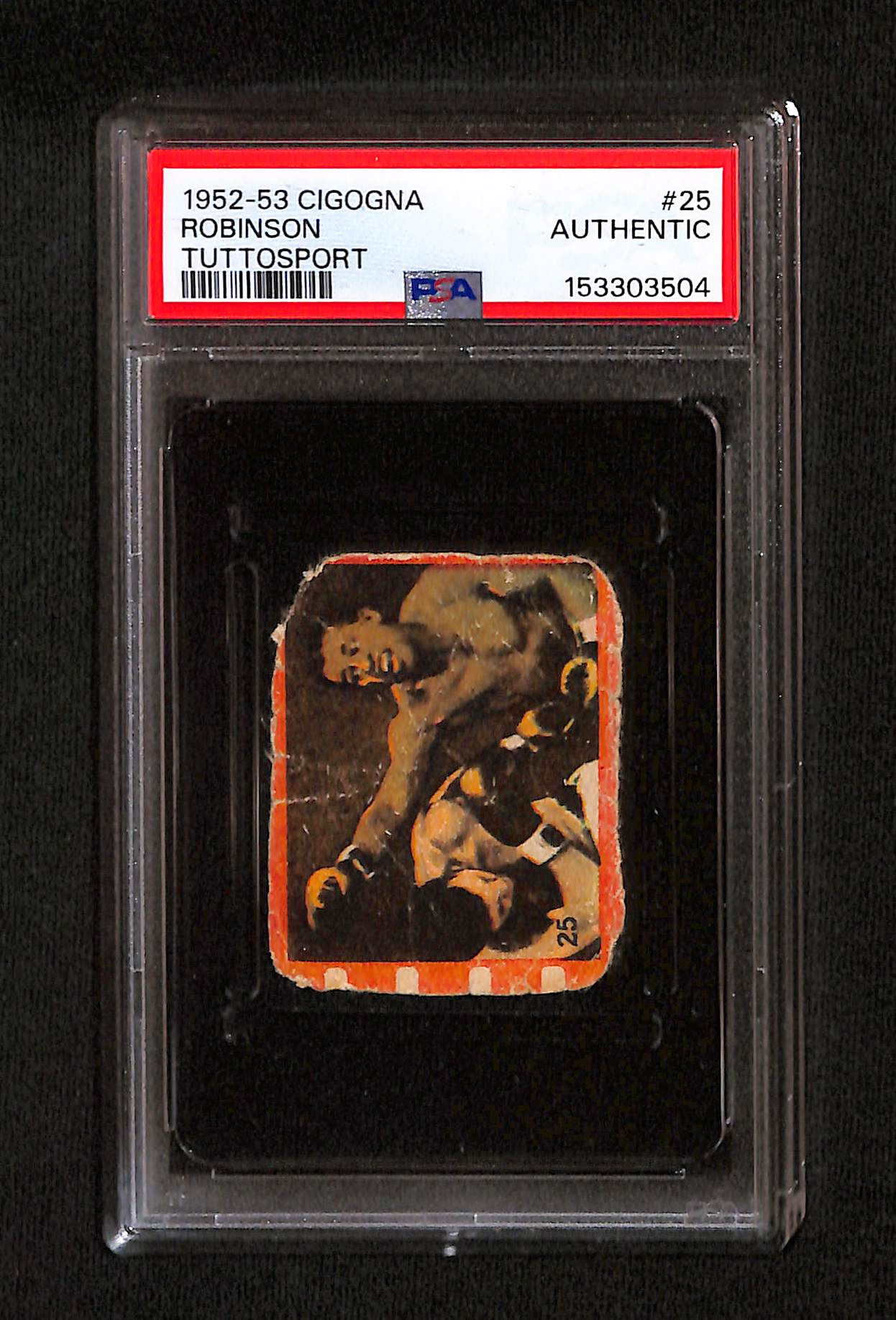 Ray Robinson 1952-53 Cicogna Tuttosport #25 PSA Authentic