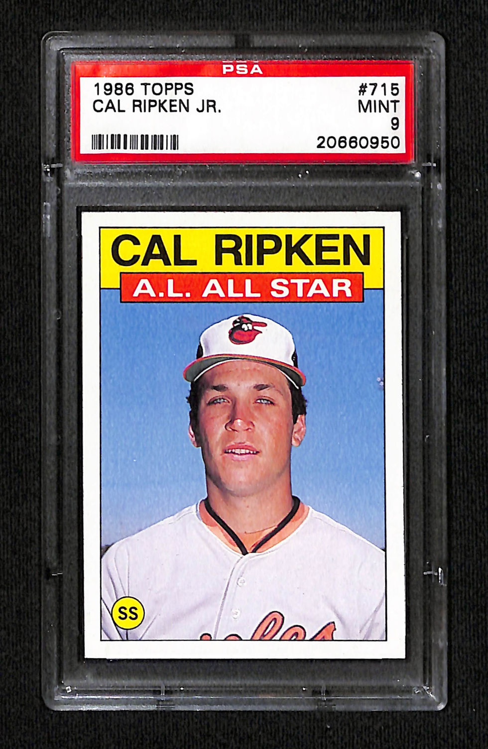 Cal Ripken Jr 1986 Topps #715 PSA 9
