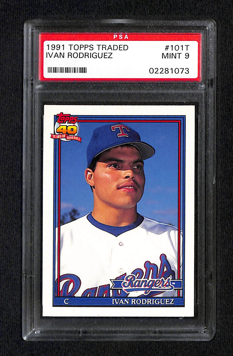 Ivan Rodgriguez 1991 Topps Traded #101T PSA 9