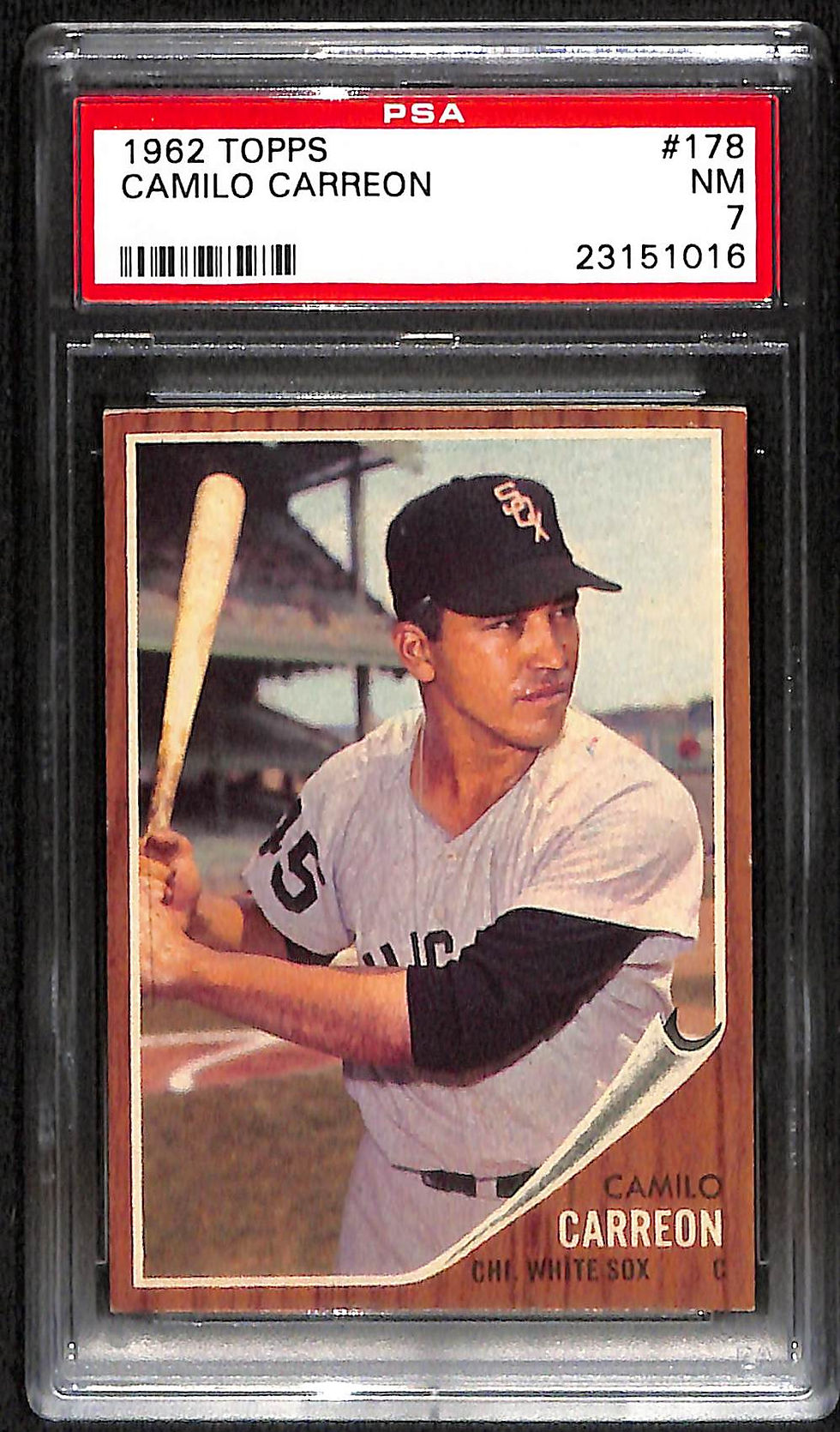 Camilo Carreon 1962 Topps #178 PSA 7