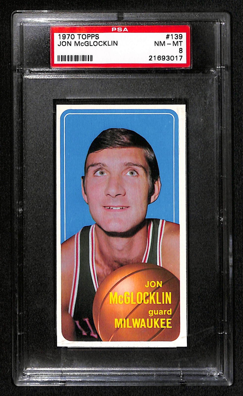 Jon McGlocklin 1970 Topps #139 PSA 8
