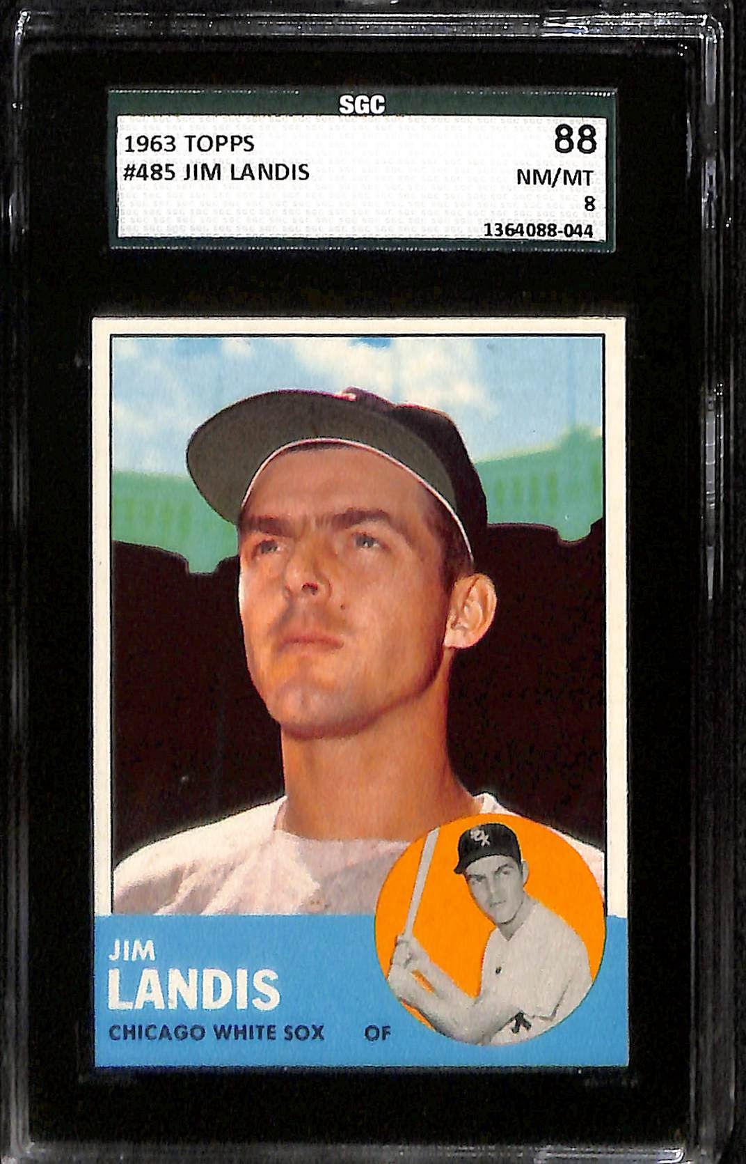 Jim Landis 1963 Topps #485 SGC 8